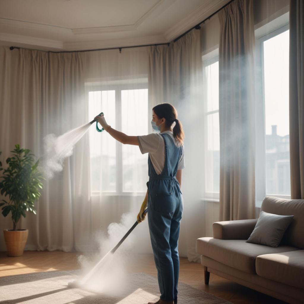 Химчистка штор на дому без снятия: как проходит процедура - изображение 3