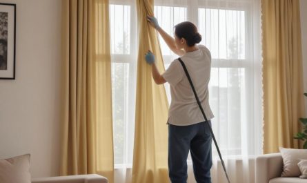 Химчистка штор на дому без снятия: как проходит процедура