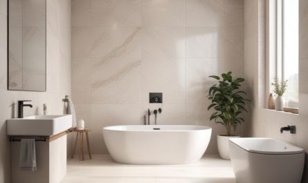 Керамогранит для отделки ванной комнаты